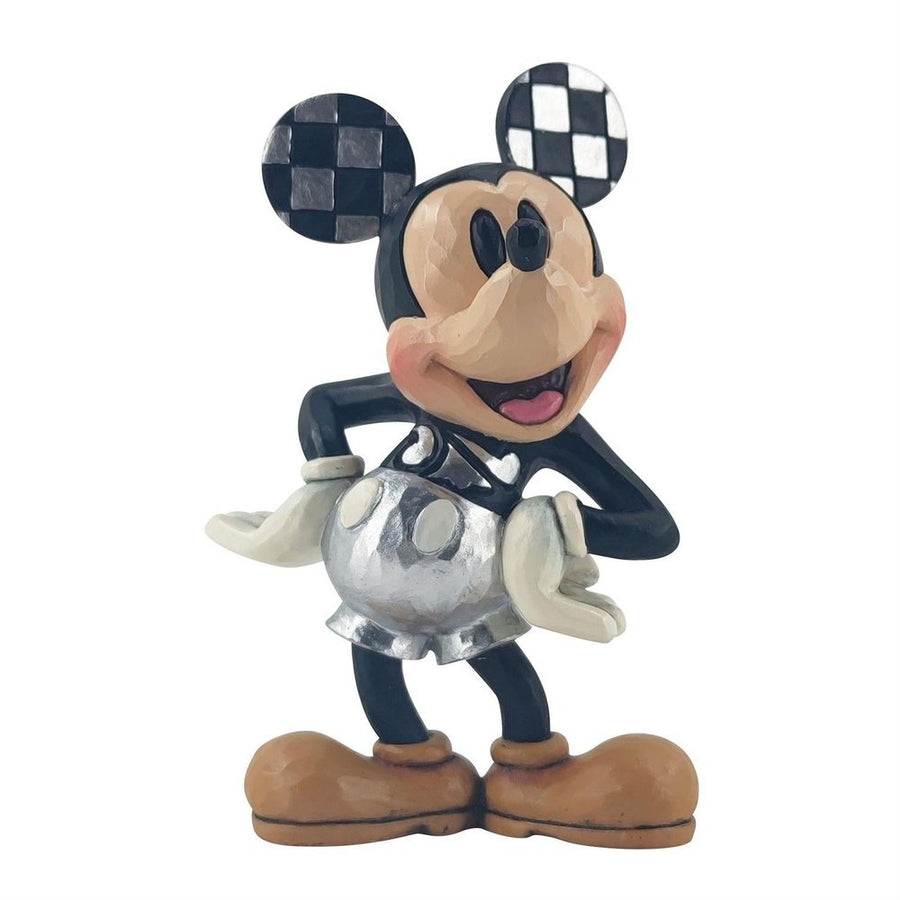 Jim Shore Disney Traditions: 100th Anniversary Mickey Mouse Miniature Figurine sparkle-castle