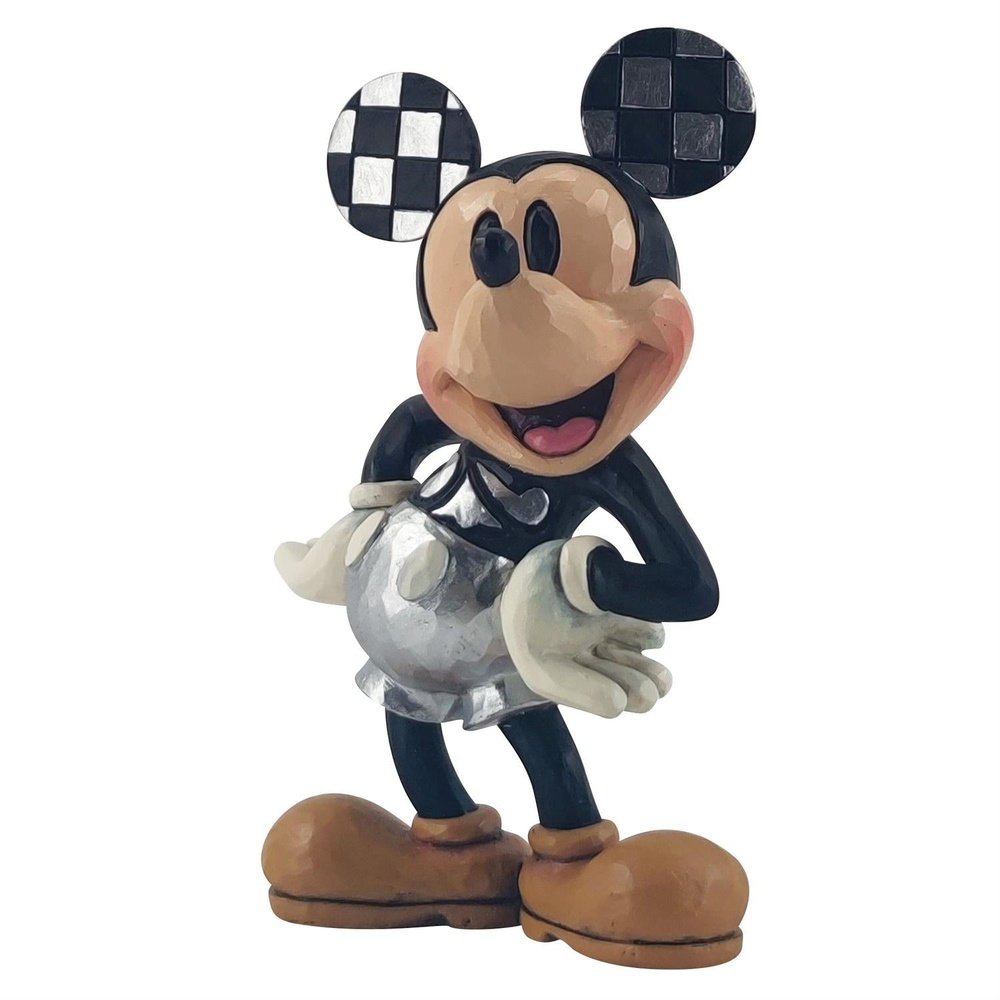 Jim Shore Disney Traditions: 100th Anniversary Mickey Mouse Miniature Figurine sparkle-castle