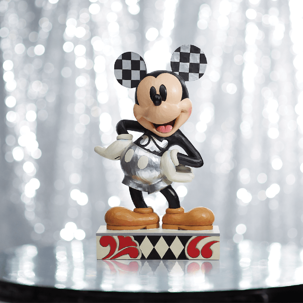 Jim Shore Disney Traditions: D100 Mickey Mouse Big Figurine sparkle-castle