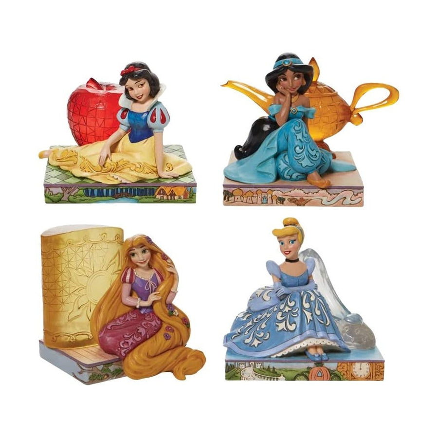 Jim Shore Disney Traditions: 2021 Princess Stories Figurines, Set of 4 sparkle-castle