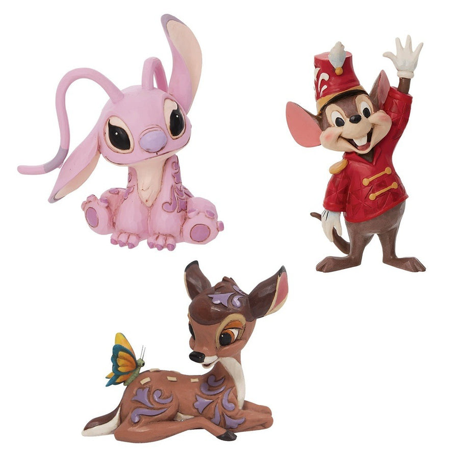 Jim Shore Disney Traditions: 2022 Mini Figurine Bundle, Set of 3 sparkle-castle