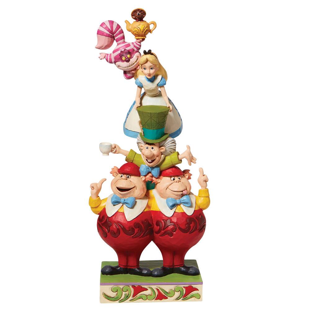 Jim Shore Disney Traditions: Alice Wonderland Stacked Figurine sparkle-castle