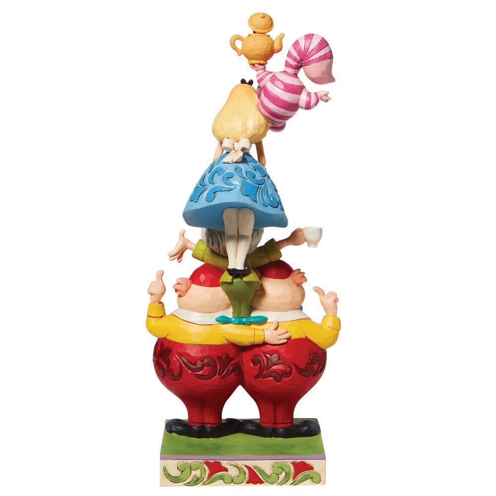 Jim Shore Disney Traditions: Alice Wonderland Stacked Figurine sparkle-castle