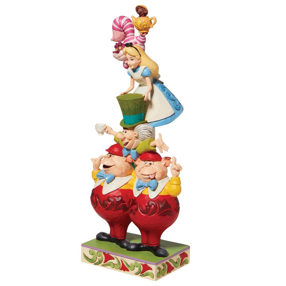 Jim Shore Disney Traditions: Alice Wonderland Stacked Figurine sparkle-castle