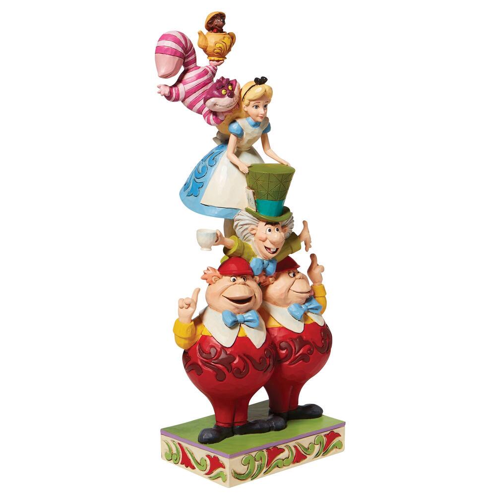 Jim Shore Disney Traditions: Alice Wonderland Stacked Figurine sparkle-castle