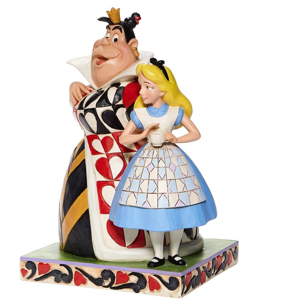 Jim Shore Disney Traditions: Alice Queen Hearts Figurine sparkle-castle