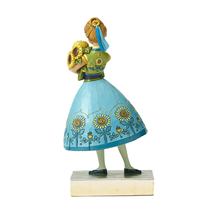 Jim Shore Disney Traditions: Anna Sunflowers Figurine sparkle-castle