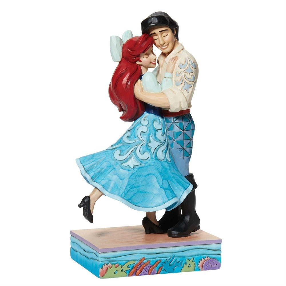 Jim Shore Disney Traditions: Ariel & Eric In Love Figurine sparkle-castle