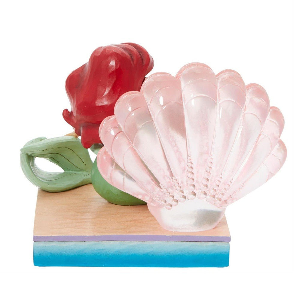 Jim Shore Disney Traditions: Ariel With Clear Resin Shell Figurine ...