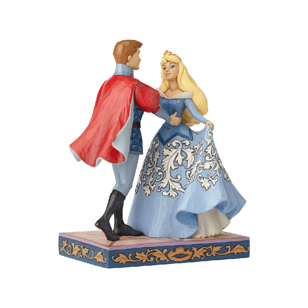 Jim Shore Disney Traditions: Aurora Prince Blue Dress Figurine sparkle-castle