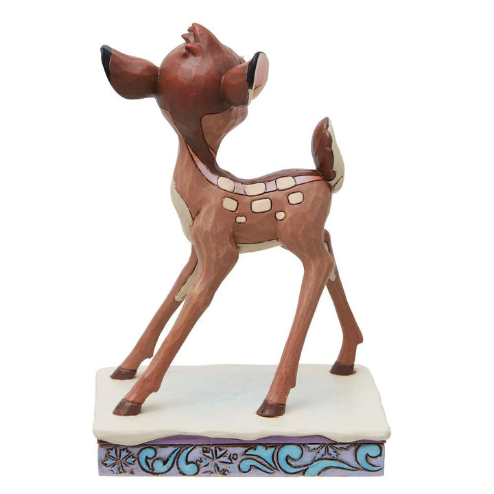 Jim Shore Disney Traditions: Bambi Christmas Personality Pose Figurine sparkle-castle