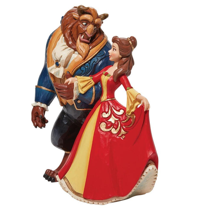 Jim Shore Disney Traditions: Beauty Beast Enchanted Figurine sparkle-castle