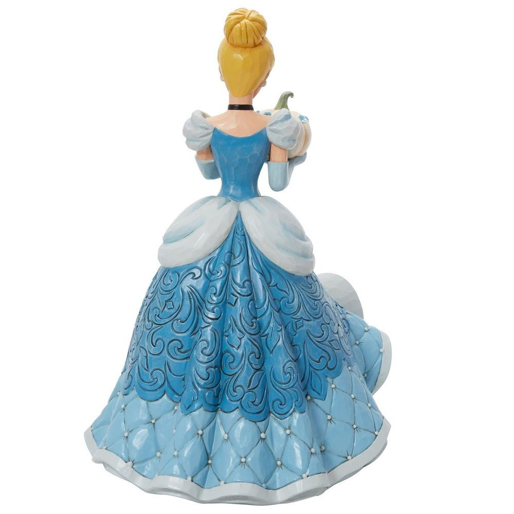 Jim Shore Disney Traditions: Cinderella Deluxe 5th in Series Figurine sparkle-castle