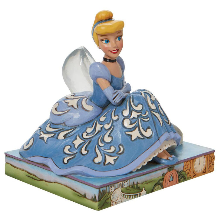Jim Shore Disney Traditions: Cinderella Glass Slipper Figurine sparkle-castle