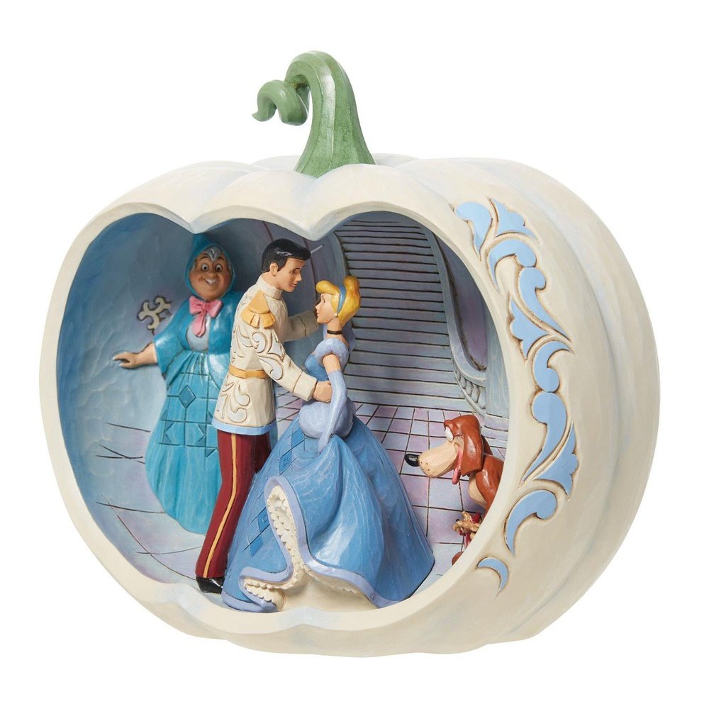 Jim Shore Disney Traditions: Cinderella Pumpkin Scene Figurine sparkle-castle