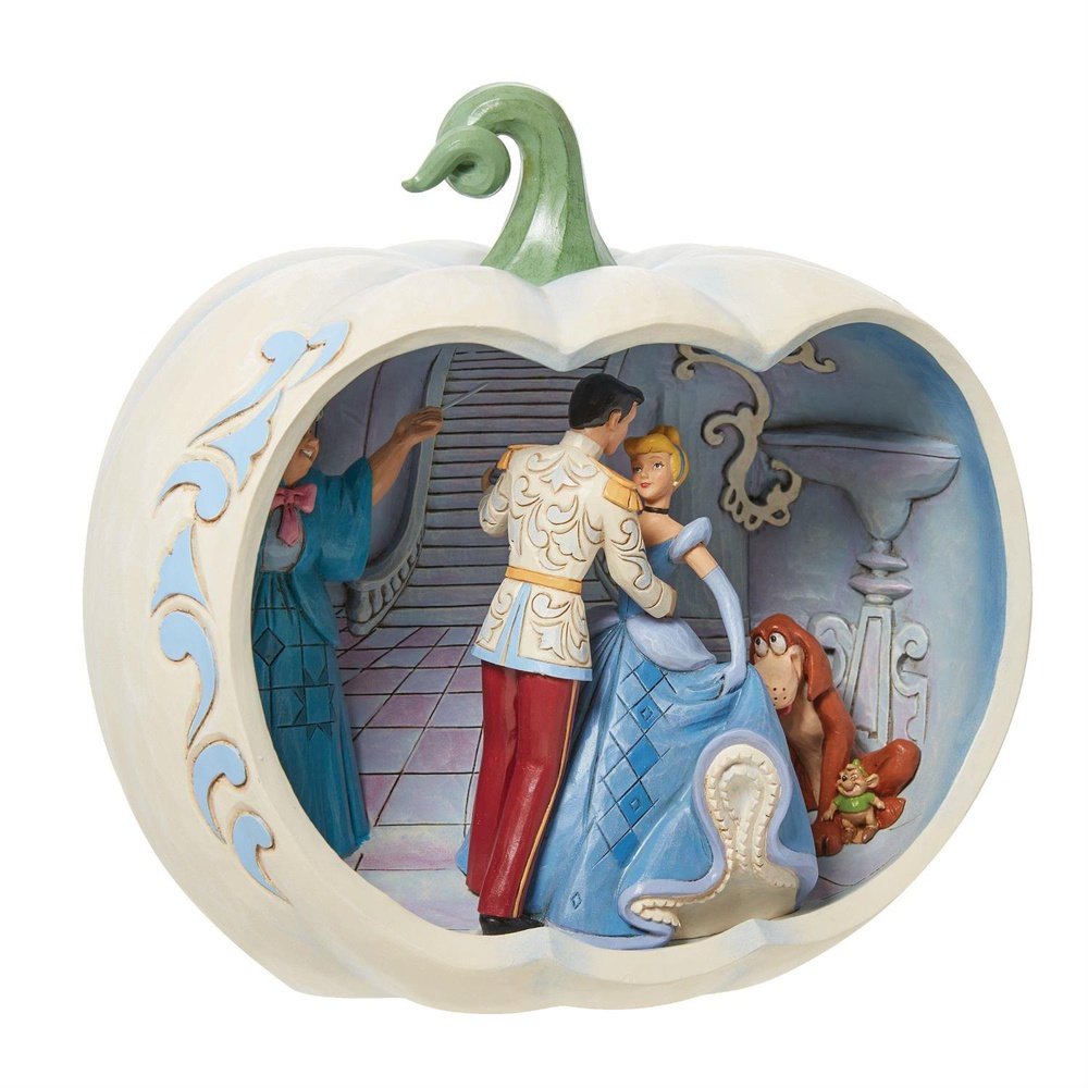Jim Shore Disney Traditions: Cinderella Pumpkin Scene Figurine sparkle-castle