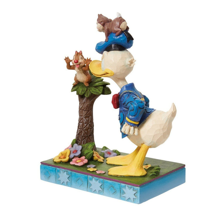 Jim Shore Disney Traditions: Donald Duck Chip Dale Figurine sparkle-castle
