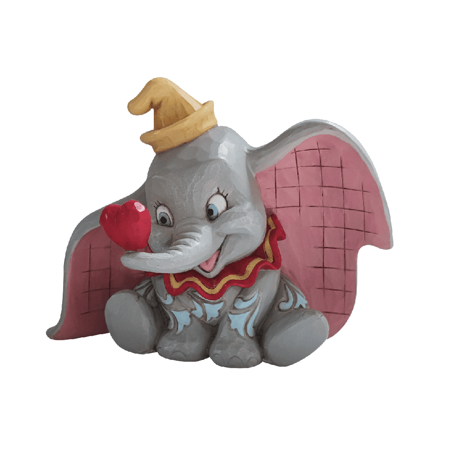 Jim Shore Disney Traditions: Dumbo Holding Heart Figurine sparkle-castle