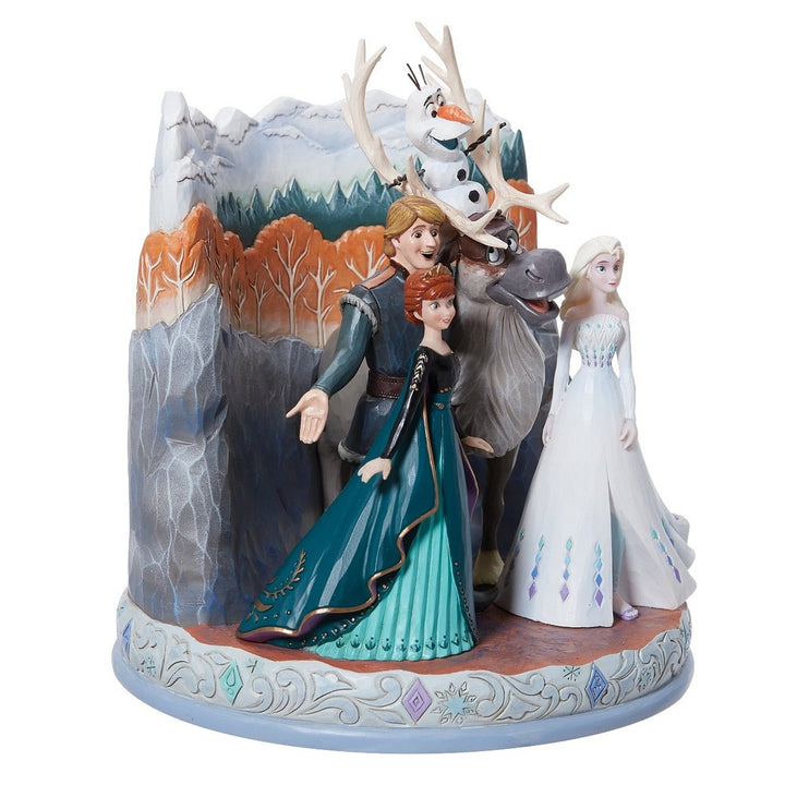 Jim Shore Disney Traditions: Frozen 2 Movie Poster Scene Figurine sparkle-castle