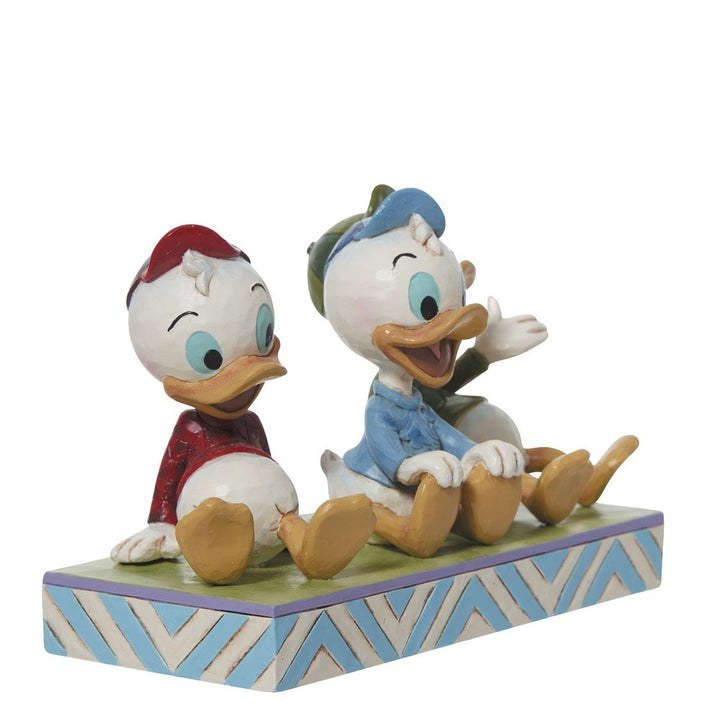 Jim Shore Disney Traditions: Huey, Dewey & Louie Sitting Figurine sparkle-castle