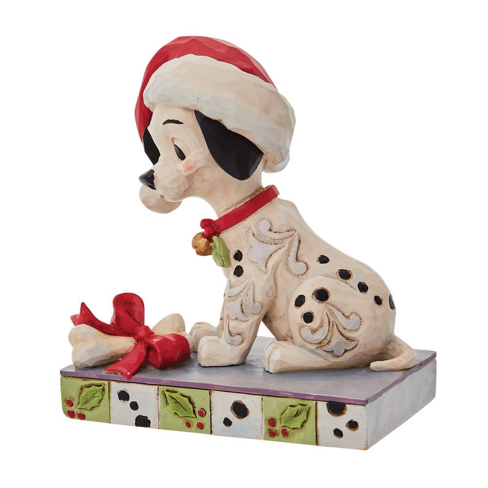 Jim Shore Disney Traditions: Lucky Christmas Personality Pose Figurine sparkle-castle