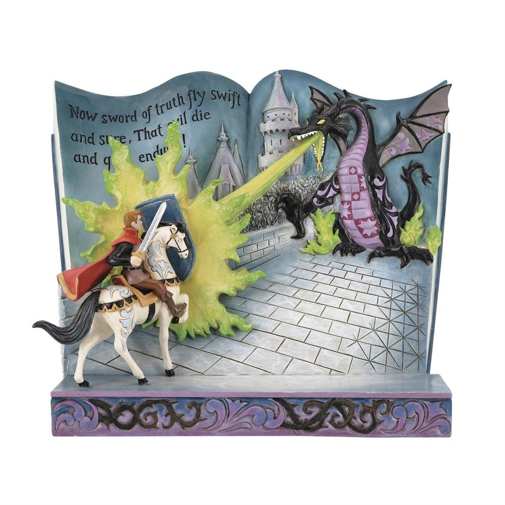 Jim Shore Disney Traditions: Maleficent Storybook Figurine sparkle-castle