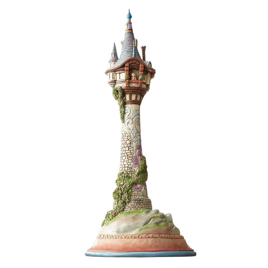 Jim Shore Disney Traditions: Masterpiece Rapunzel Tower Figurine sparkle-castle