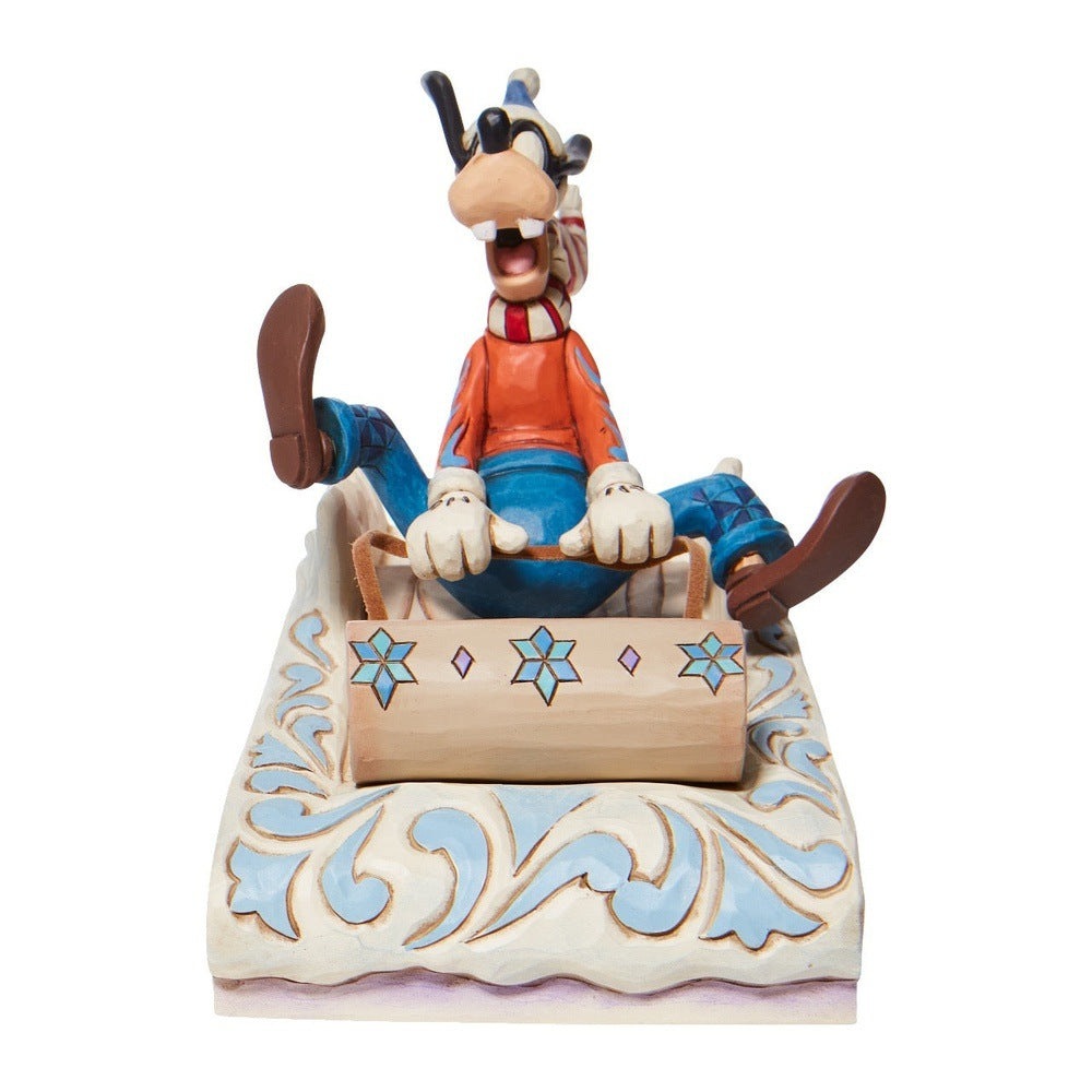 Jim Shore Disney Traditions: Mickey and Friends Sledding Figurines, Set of 4 sparkle-castle