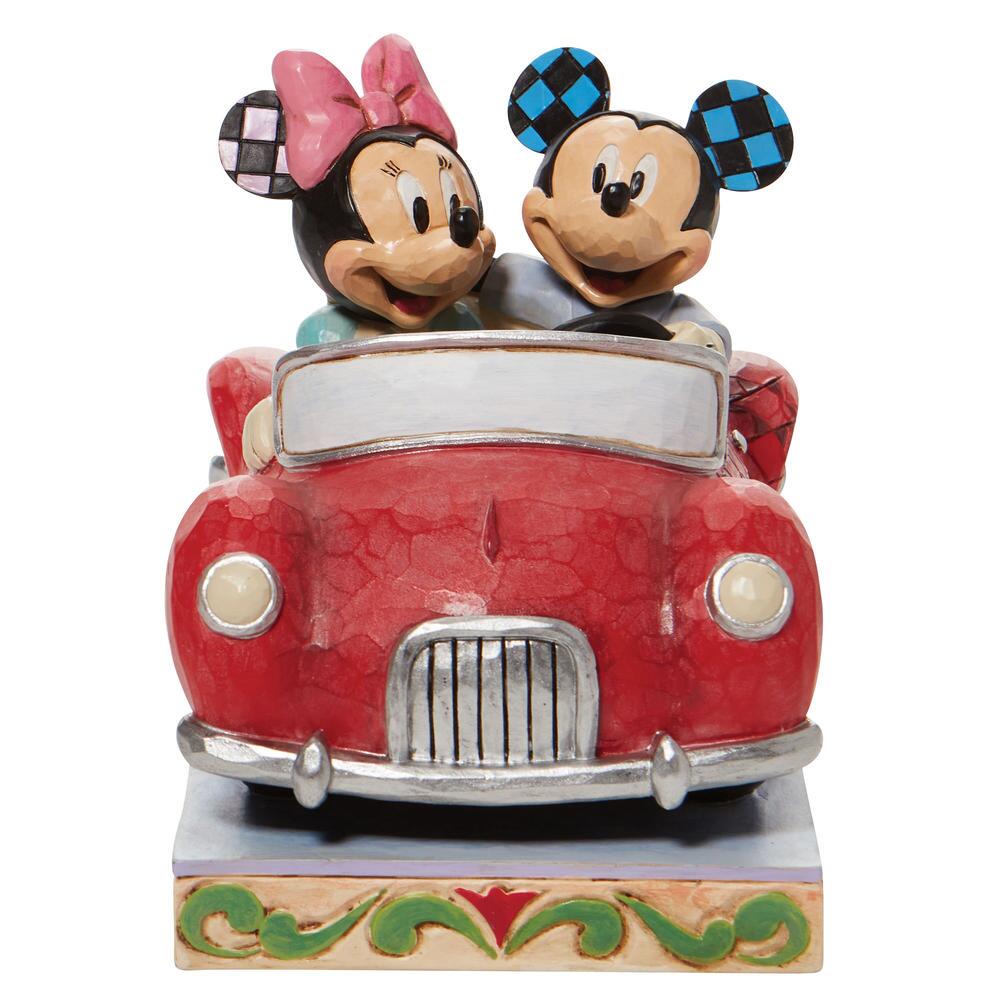 Jim Shore Disney Traditions: Mickey Minnie Car Figurine sparkle-castle