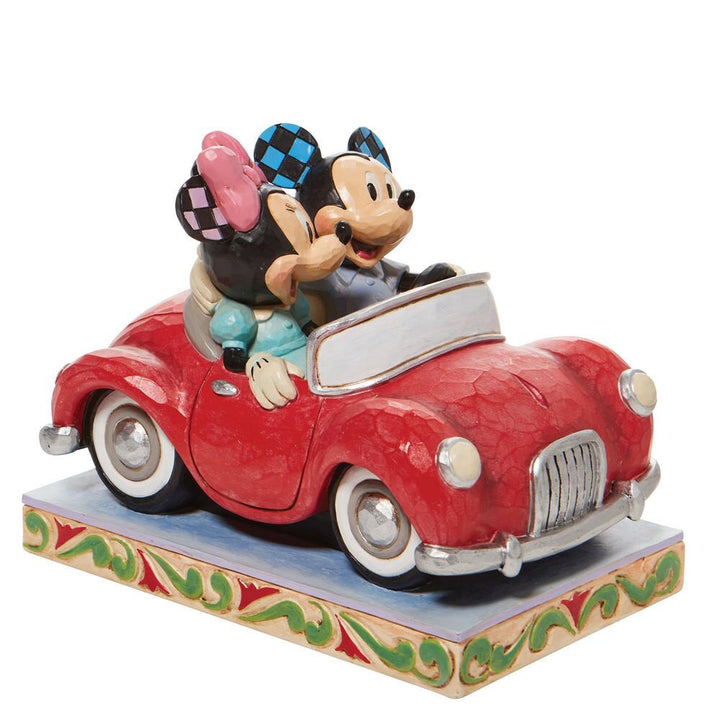Jim Shore Disney Traditions: Mickey Minnie Car Figurine sparkle-castle