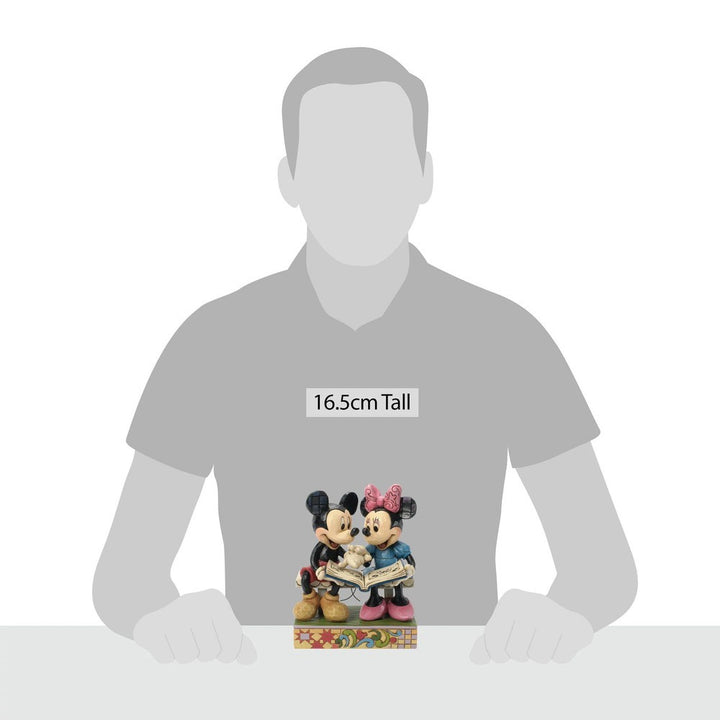 Jim Shore Disney Traditions: Mickey Minnie Looking Photos Figurine sparkle-castle