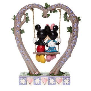 Jim Shore Disney Traditions: Mickey Minnie Swing Figurine sparkle-castle