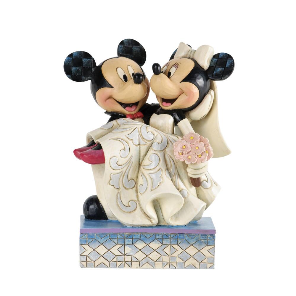 Jim Shore Disney Traditions: Mickey Minnie Wedding Figurine sparkle-castle