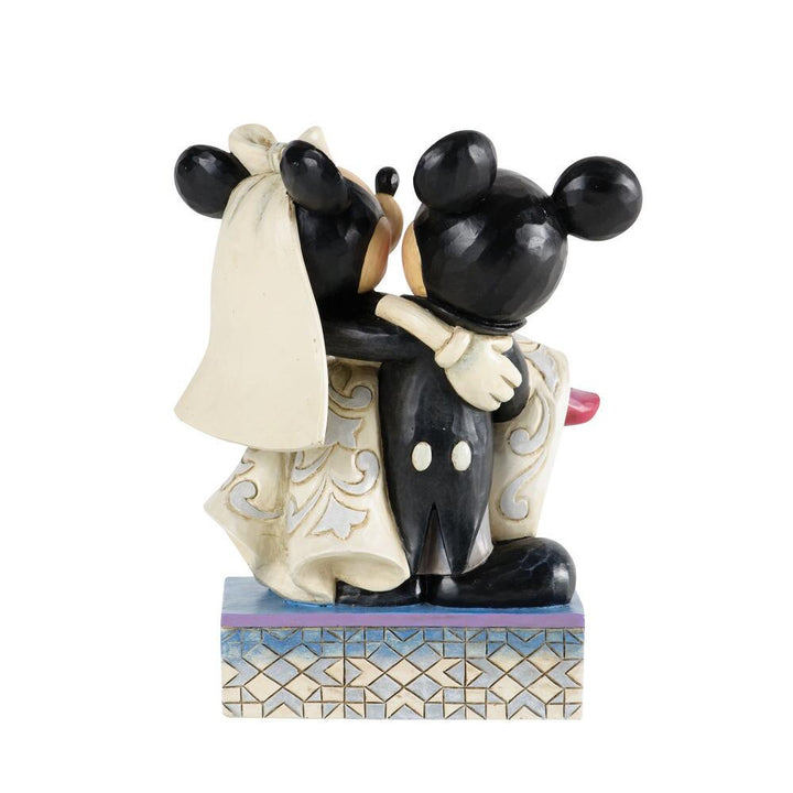 Jim Shore Disney Traditions: Mickey Minnie Wedding Figurine sparkle-castle