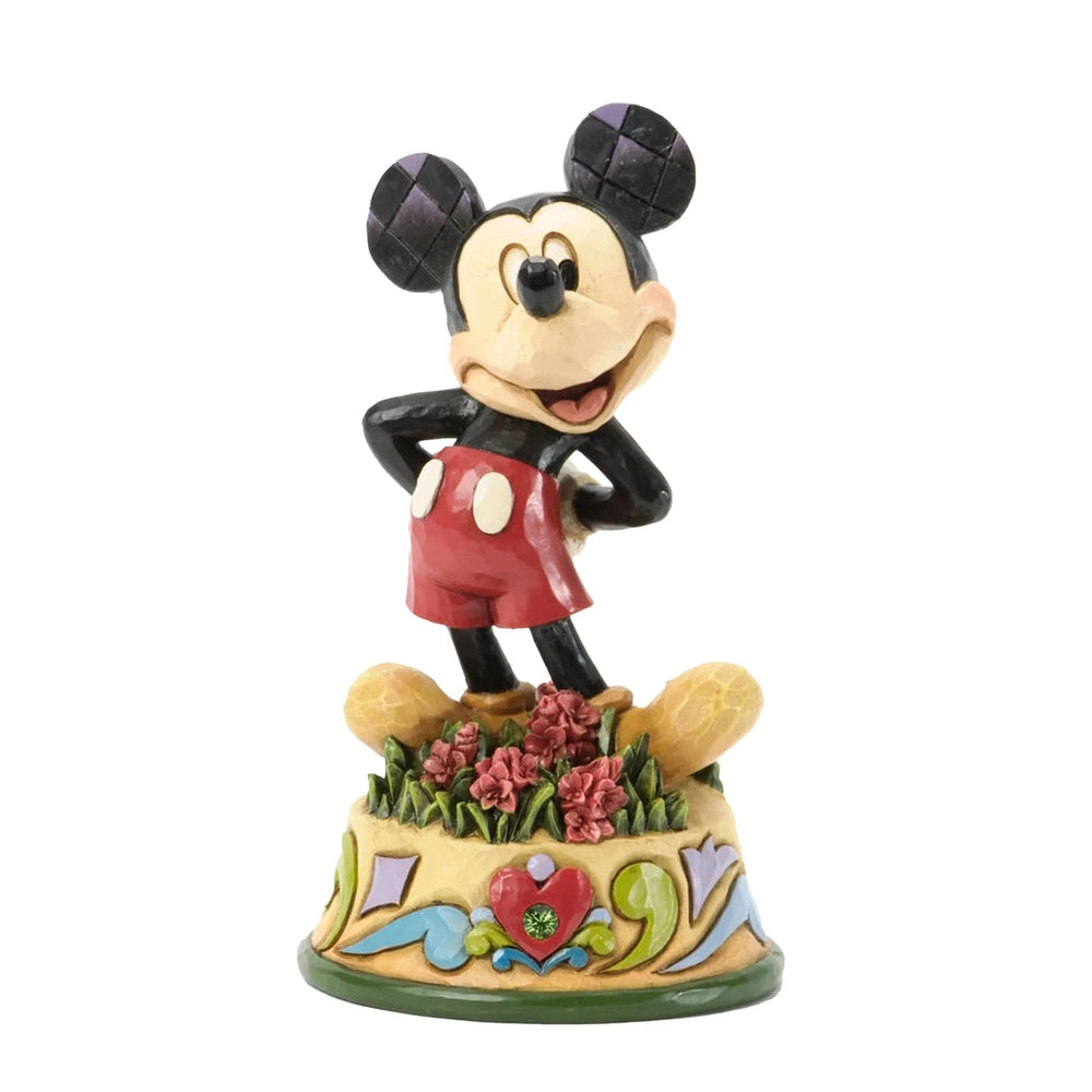 Jim Shore Disney Traditions: Mickey Mouse August Birthstone Figurine ...