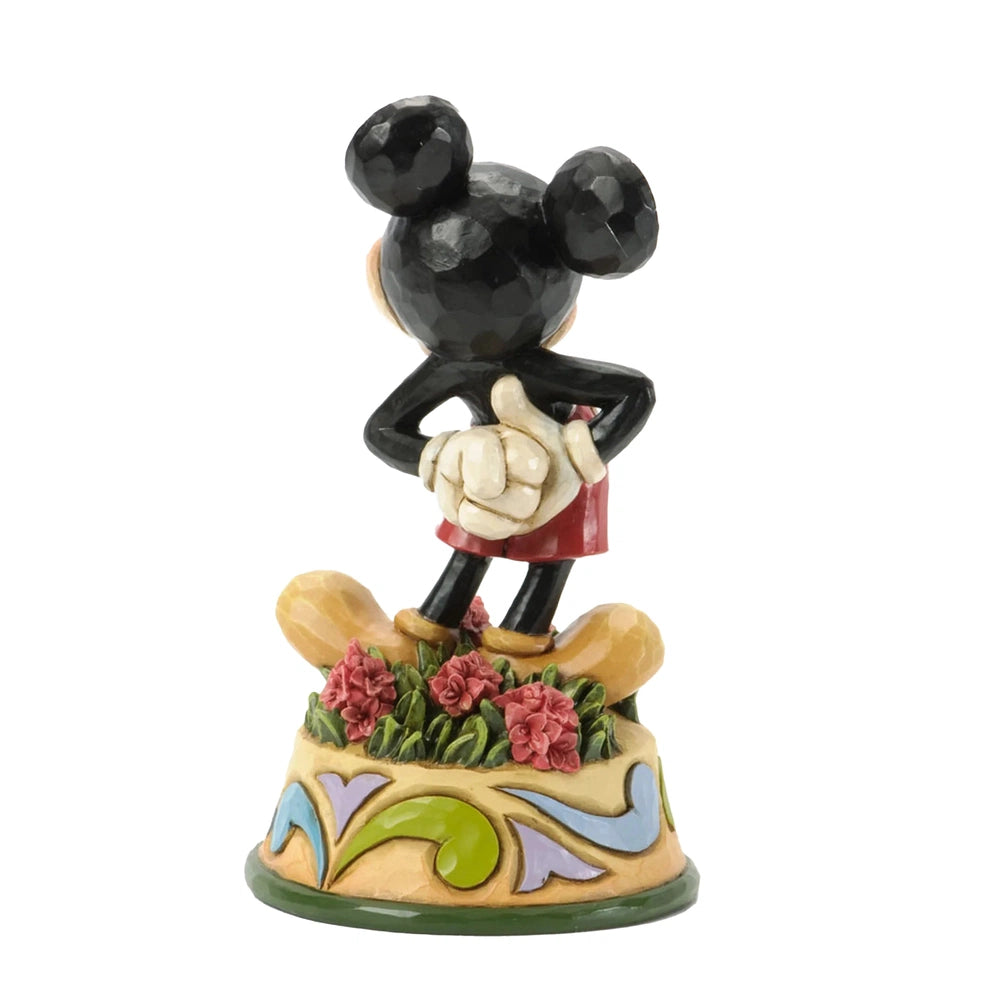 Jim Shore Disney Traditions: Mickey Mouse August Birthday Figurine sparkle-castle