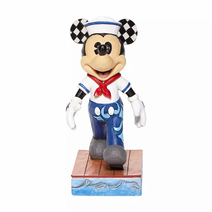 Jim Shore Disney Traditions: Mickey Sailor Personality Pose Figurine sparkle-castle