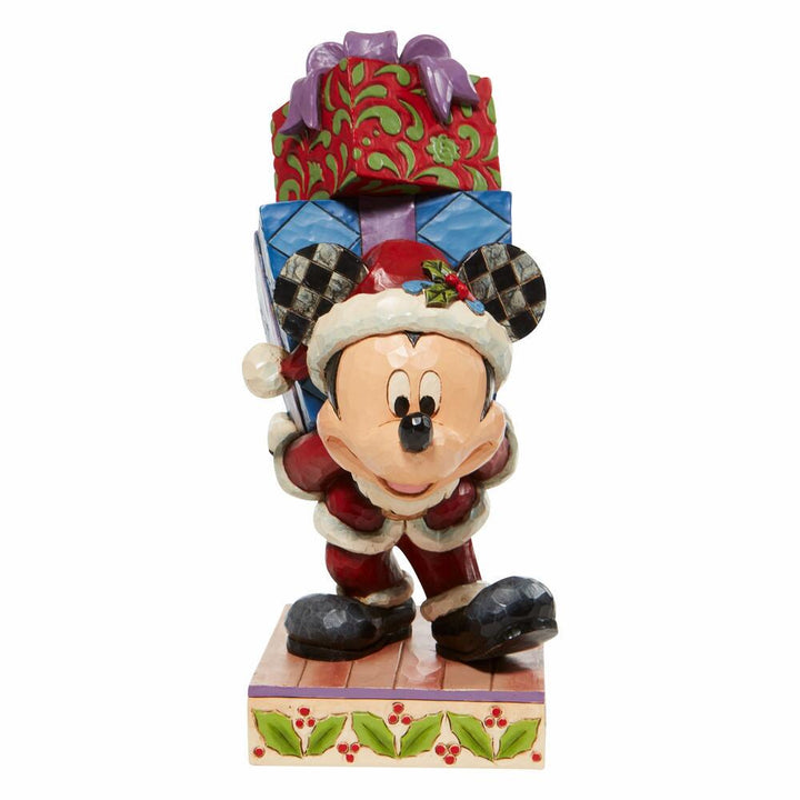 Jim Shore Disney Traditions: Mickey Presents Figurine sparkle-castle