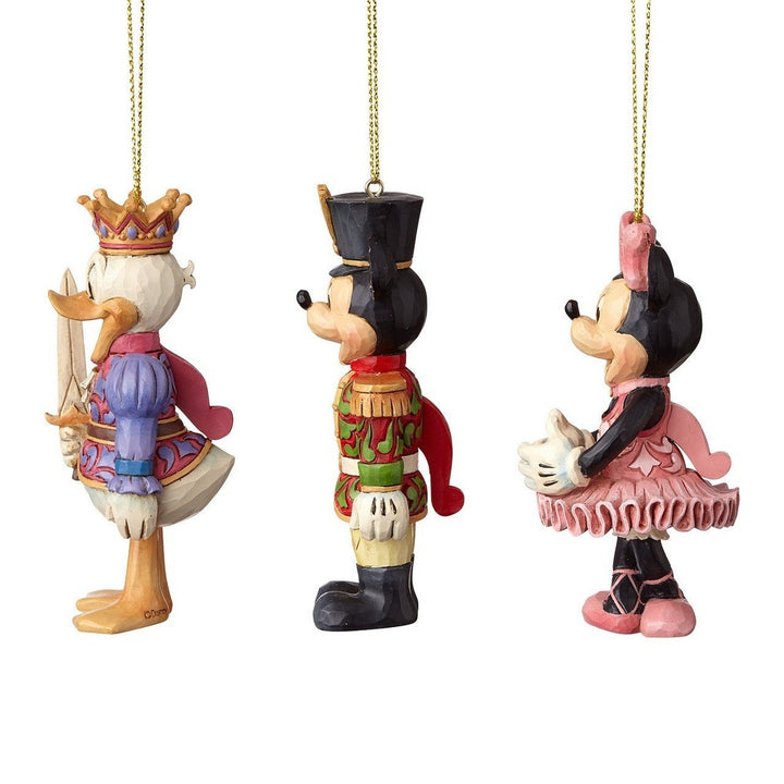 Jim Shore Disney Traditions: Nutcracker Hanging Ornaments, Set sparkle-castle