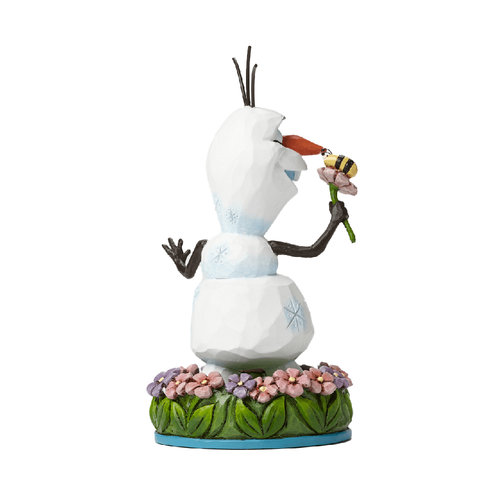 Jim Shore Disney Traditions: Olaf with Flowers Figurine sparkle-castle
