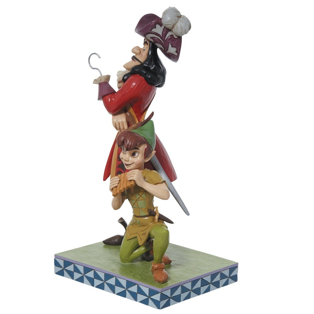 Jim Shore Disney Traditions: Peter Pan & Captain Hook Figurine sparkle-castle