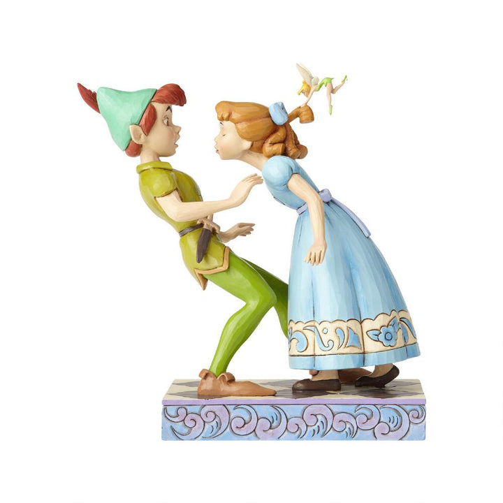 Jim Shore Disney Traditions: Peter Pan, Wendy Tinker Bell Figurine sparkle-castle