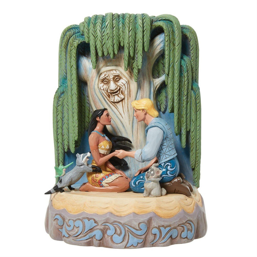 Jim Shore Disney Traditions: Pocahontas Carved by Heart Figurine sparkle-castle