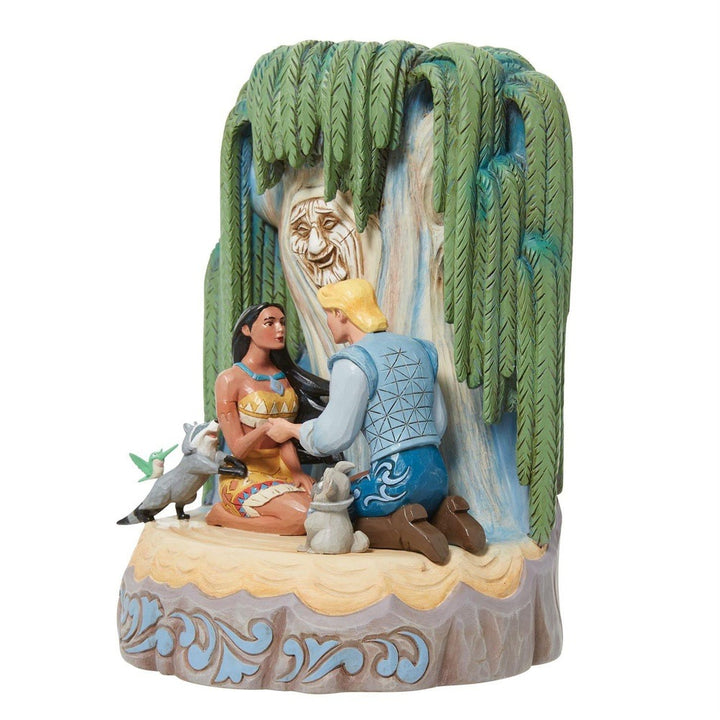 Jim Shore Disney Traditions: Pocahontas Carved by Heart Figurine sparkle-castle