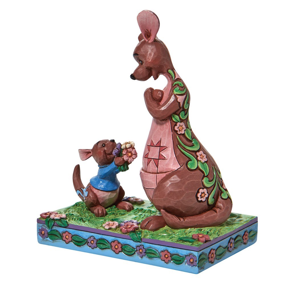 Jim Shore Disney Traditions: Roo Giving Kanga Flowers Figurine sparkle-castle