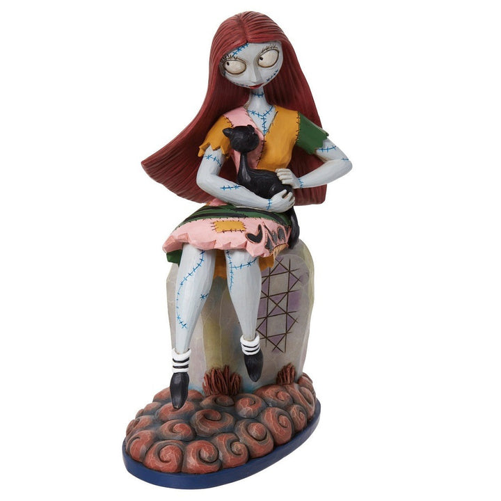 Jim Shore Disney Traditions: Sally on Gravestone With Cat Figurine sparkle-castle