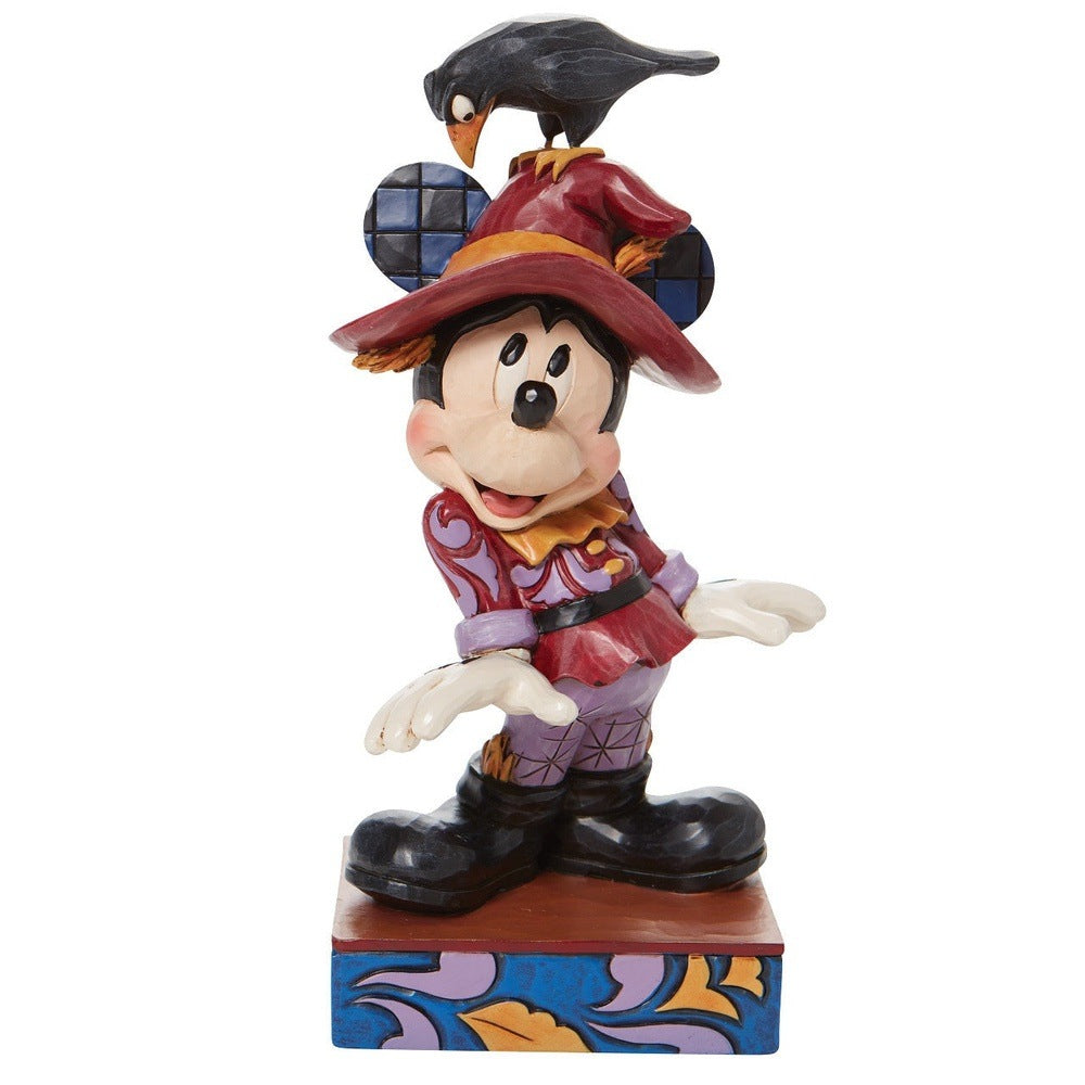 Jim Shore Disney Traditions: Scarecrow Mickey & Minnie Figurines, Set of 2 sparkle-castle