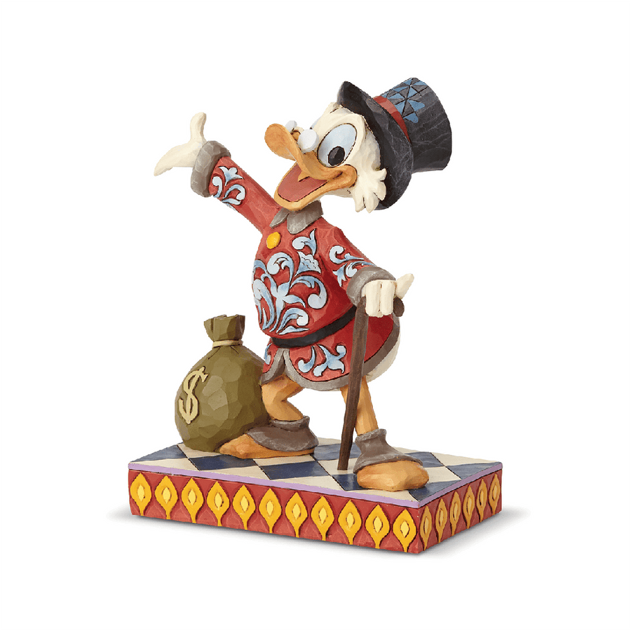 Jim Shore Disney Traditions: Scrooge McDuck Personality Pose Figurine sparkle-castle