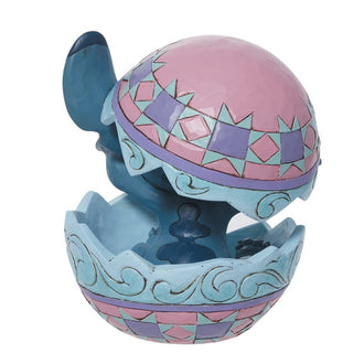 Jim Shore Disney Traditions: Stitch in an Easter Egg Figurine sparkle-castle
