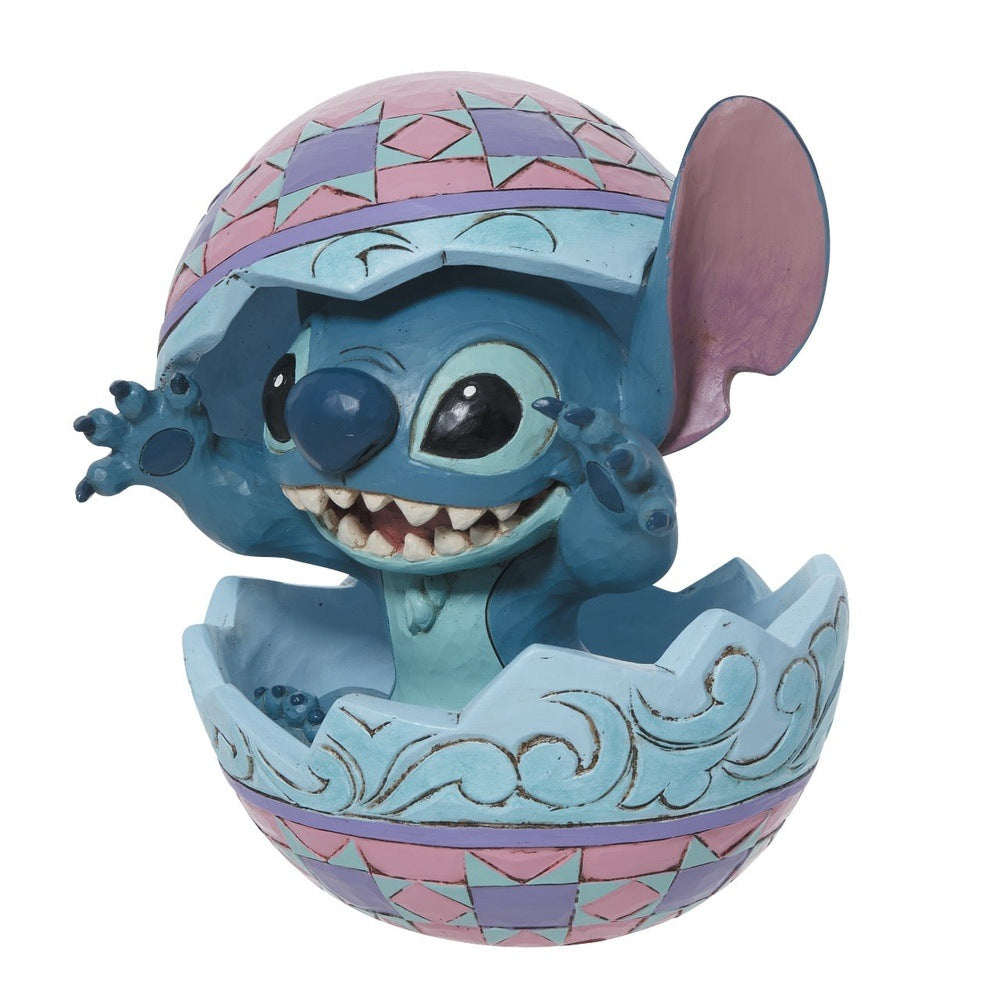 Jim Shore Disney Traditions: Stitch in an Easter Egg Figurine sparkle-castle
